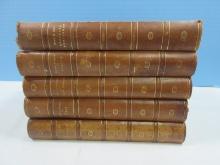 Set of 5 Novels Various Authors 1929/1931 Adventure by Jack London, The Secret of The Cave by