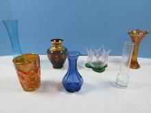 Lot Imperial Carnival Marigold Glass Mayflower 4 1/4" Flat Tumbler, Marigold Carnival Glass