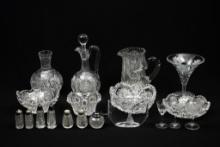 19 Pcs Glassware incl Art and Cut