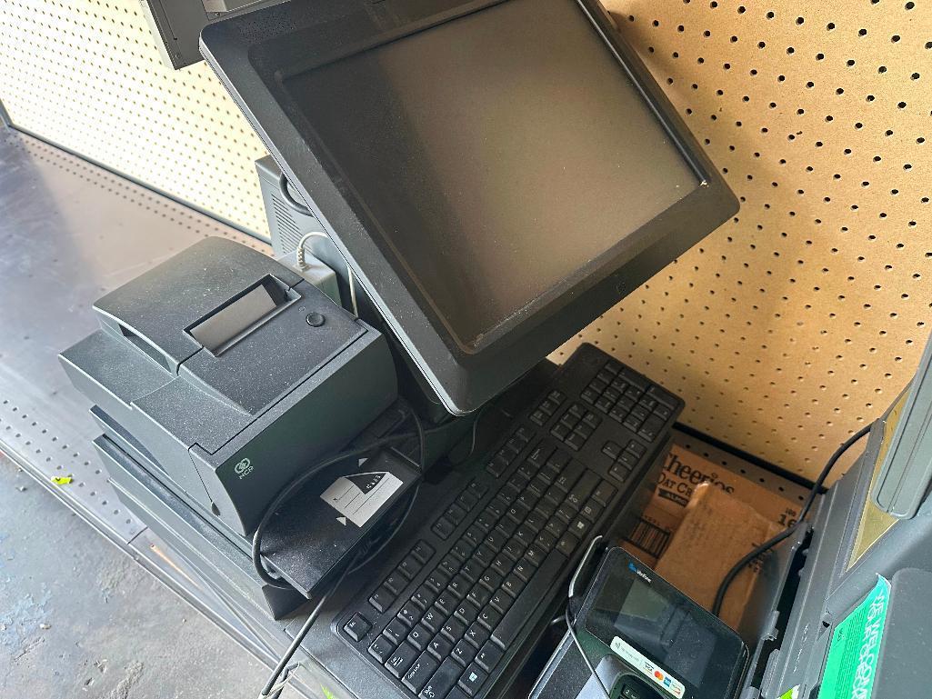 **NCR Cash Registers with dual screens and Verifine Card Readers ( 3 registers & 3 Verifone Card