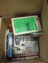 Box Lot of Assorted Books To Include, Fever Pitch, Sir Bobby Charlton, OffSide, The FA Guide to