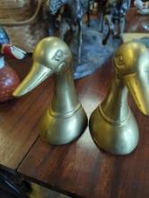 Lot of assorted items to include, Brass Duck Bookends, Brass Bookends, Rustic Bookends, Rustic Duck