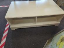 White two cubby hole Entertainment Center Measure Approximately 41 in x 24 in x 13 in, Ha some Minor