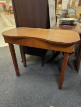 Unique vintage wood table , wash stand, dry sink, farm table. Bums as is shown in photos. Appears to