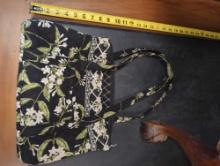 Lot of 2 Vera Bradley Jasmine Pattern Handbags, 1 Has a White Mark on the Bottom, What You See in