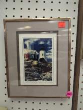 Framed Print of Pemaquid Point Light House, Approximate Dimensions - 10" x 8", What You See in the