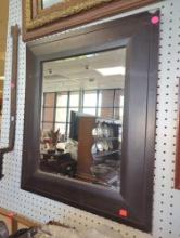 Modern Style Wall Hanging Mirror, Appears to have Some Damage to Corners, Appears to be Used,