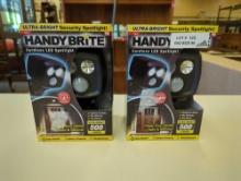 Ontel Handy Brite Ultra-Bright Cordless LED Security Spotlight, 500 Lumens, Motion-Activated,