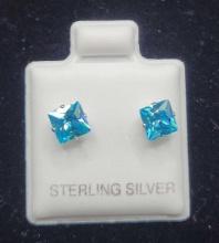 Blue Stud Earrings $1 STS