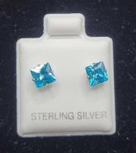 Blue Stud Earrings $1 STS