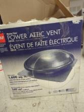Master Flow 1000 CFM Mill Power Roof Mount Attic Fan. Comes in open box as is shown in photos.