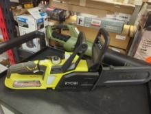 RYOBI ONE+ 18V 10 in. Battery Chainsaw (Tool Only), Model P546, Retail Price $119, Appears to be New