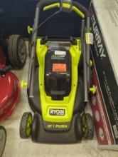 RYOBI ONE+ HP 18V Brushless 16 in. Cordless Battery Walk Behind Push Lawn Mower with (1) 4.0 Ah