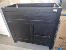 Home Decorators Collection Clady Bath Vanity in Matte Black, Approximate Dimensions - 34.5" H x 36"