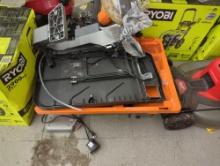 RIDGID 15 Amp 10 in. Wet Tile Saw with Portable Stand, Appears to be Very Used, Retail Price Value