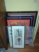 (MBR) LOT OF ASSORTED FRAMED PRINTS IN AN ASSORTMENT OF SIZES, ALL APPEAR TO BE IN GOOD CONDITION,