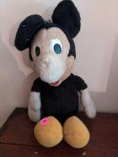 (UPOFC) VINTAGE HASBRO SOFTIES MICKEY MOUSE STUFFED TOY. IT MEASURES 16"T.