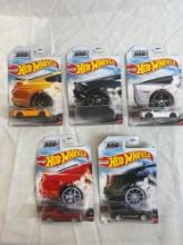 Brand New: 5 Hot Wheels assorted Factory 500 H.P. Series collectibles