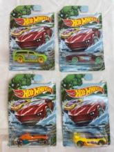 Brand New: 4 assorted Hot Wheels collectibles- Spring themed