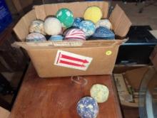 (GAR) BOX OF ASSORTED STYLES OF SEWING BALLS WHAT YOU SEE IN PHOTOS IS WHAT YOU WILL RECEIVE SOLD
