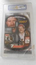 1987 DALE EARNHARDT CARD WITH COIN UNC