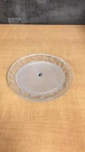 PARTYLITE HOLLY CANDLE TRAY 7"