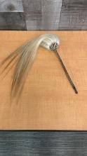 ANTIQUE BROWN AFRICAN HORSE HAIR FLY WHISK