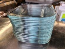Lot of 21, Glass Square 8in Plates