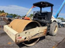 INGERSOLL RAND SD100D VIBRATORY ROLLER SN:189896 powered by diesel engine, equipped with OROPS,