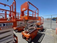 2017 SNORKEL S3219E SCISSOR LIFT SN:S3219E-04-170904468 electric powered, equipped with 19ft.