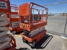 2017 SNORKEL S3219E SCISSOR LIFT SN:S3219E-04-171004621 electric powered, equipped with 19ft.