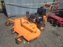 SCAG VELOCITY COMMERCIAL MOWER SN:22FSE powered by Kawasaki gas engine, 22hp, equipped with ROPS,