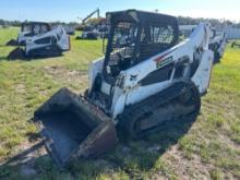 2018 BOBCAT T590 RUBBER TRACKED SKID STEER SN:ALJU26525 powered by diesel engine, equipped with