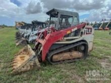 2017 TAKEUCHI TL8RW RUBBER TRACKED SKID STEER SN:200805100 powered by diesel engine, equipped with