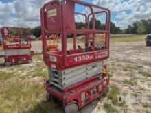 2018 MEC 1330SE SCISSOR LIFT SN:16302386 electric powered, equipped with 13ft. Platform height,
