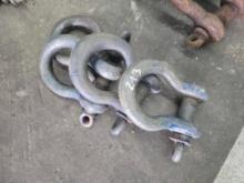 (4) 25 TON SHACKLES SUPPORT EQUIPMENT