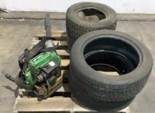 Gas Powered Blower & Tires