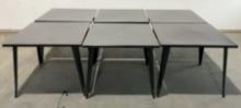 (6) Metal Dining Tables