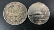 (2) US Half Dollar Coins