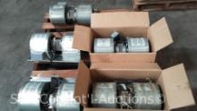 Lot on Pallet of 3 Air King B600 600 CFM Blowers, 1 Air King B1125 1200 CFM Blower, Air King B600