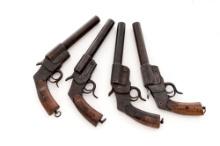 Lot of Four (4) German WWI Model 1894 Hebel Leuchtpistole Single Shot Break-Open Flare Pistols