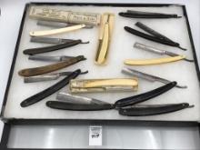 Collection of 10 Various Straight Razors