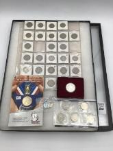 Group of Coins Including 27-Jefferson Nickels,