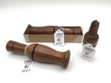 Lot of 3 Calls Including 2  Nice Goose Calls by