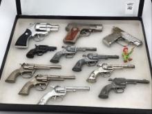 Lot of 11 Various Toy & Cap Pistols Including