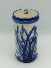 Blue & White Cattail Vase (One Hairline)