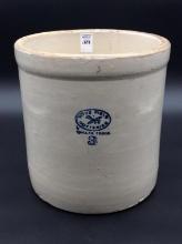 3 Gal Stoneware Crock Front Marked