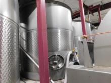 Spokane Industries 2,500 Gallon V90-8-S Stainless Steel Wine Fermentation Tank w/Lid (SUBJECT TO