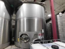 Spokane Industries 2,500 Gallon V90-8-S Stainless Steel Wine Fermentation Tank w/Lid (SUBJECT TO