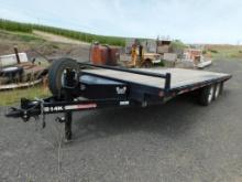 2016 Great Northern Trailer Works, 14,000 Lb. Cap. Equipment Trailer w/Ramps, Dual Axle, 20' Wood